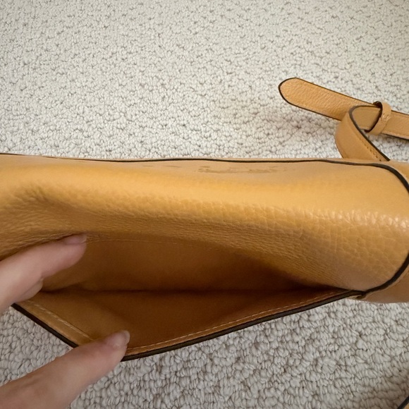 Coach Mustard Yellow Leather Crossbody Bag - Picture 5 of 10
